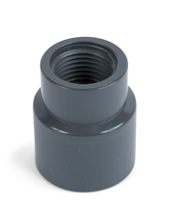 Adapter socket 25id x 1/2"f w/octagon PVC NP16